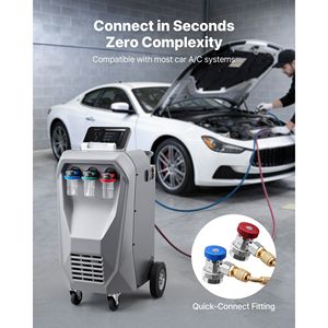 Macchina di Recupero Refrigerante R134a Completamente Automatica, Precisione 98,5%, Schermo Touch da 10,1 Pollici per Riparazione Auto e Recupero AC - Product Image 5