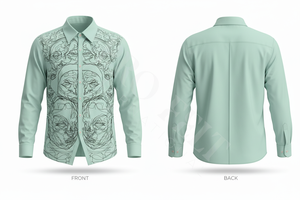 Chemises habillées boutonnées modernes et élégantes de haute qualité, imprimées sur mesure, vente en gros, chemises de travail personnalisées pour le bureau - Product Image 3