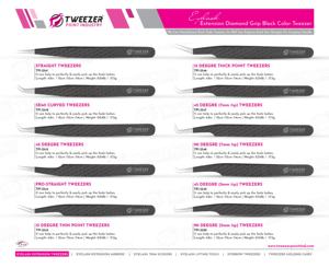 Pinzas de Color rojo de agarre fuerte, herramientas de injerto de pestañas duraderas hechas a mano, Punta puntiaguda, tamaño de 12cm para pinzas de pestañas - Product Image 6