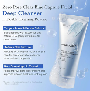 โฟมล้างหน้า ZERO PORE CLEARING CAPSULE คอลลาเจน ควบคุมความมัน สำหรับผิวทุกประเภท 120 กรัม ของแท้ - Product Image 2