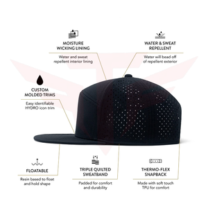 Casquette snapback noire à 6 panneaux, réglable, unisexe, décontractée, en toile de coton, pour adultes, toutes saisons - Product Image 2