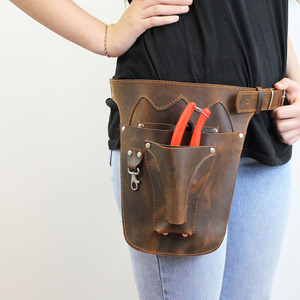 Professional florist <b>leather</b> <b>tool</b> belt durable multi pocket gardening waist pouch premium OEM <b>tool</b> belts wholesale price - Product Image 3