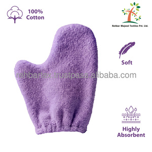 ถุงมือทำความสะอาดในครัวเรือน ทำจากผ้าเทอร์รี่ฝ้าย 100% นุ่ม ซึมซับได้ดี ใช้สำหรับขัดอาบน้ำ ครัว ห้องน้ำ ทนทาน เป็นมิตรกับสิ่งแวดล้อม - Product Image 2