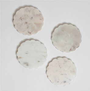 <b>Marble</b> <b>Coasters</b> Custom Grey Stone Brass Line Crafts Modern Square Stone <b>Coasters</b> For Table Decoration - Product Image 4