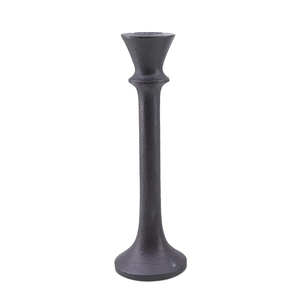 Porte-bougie le plus vendu pour la décoration intérieure, finition noire, support à bougie de qualité supérieure, en aluminium coulé, fait main, personnalisé - Product Image 1