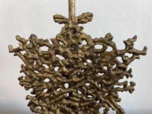 Modern Luxury Gold Coral Sculpture <b>Table</b> Lamp Beige Fabric Shade Crystal Base Art Deco <b>Bedside</b> Living Room Home Decor Light - Product Image 4