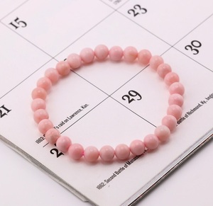 AAA+ Natural Pink Opal <b>Crystal</b> Beaded <b>Bracelet</b> 8mm Round Gemstone Stretch <b>Bracelet</b> Positive Energy Jewelry for Women - Product Image 4