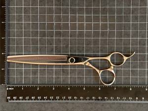 Ciseaux de barbier professionnels en acier inoxydable à dents plates, résistants à la chaleur, de haute qualité, pour effiler les cheveux, à long manche, 30 cm - Product Image 5