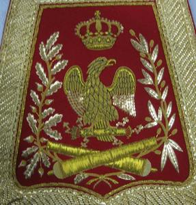 Bandera Decorativa con Emblema de Hilo Dorado, Bandera Personalizada con Logotipo en Hilo Metálico - Product Image 4