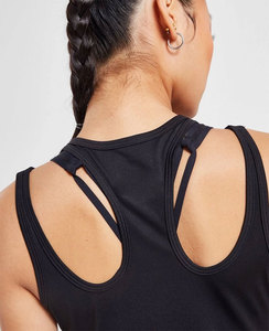 Débardeurs d'été sans manches pour femmes Débardeur côtelé basique avec impression de logo personnalisée - Product Image 1