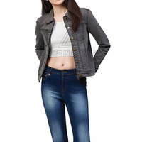 Veste en jean pour femme, fabrication professionnelle, vente en gros, vêtements décontractés, usage extérieur, veste en jean pour femme avec personnalisation