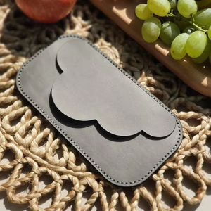 Tarjetero de Cuero Genuino Hecho a Mano de Lujo al por Mayor, Resistente al Agua, Ligero, de Fábrica, Uso Diario LBH-0236 - Product Image 1