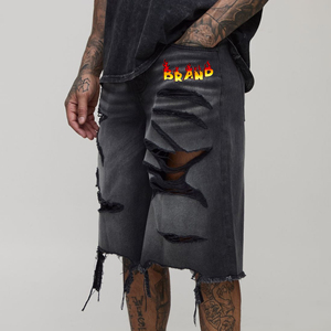 Pantalones Cortos de Mezclilla de Diseño Personalizado, Cómodos y Ligeros, para Uso Diario, Fabricante OEM - Product Image 1