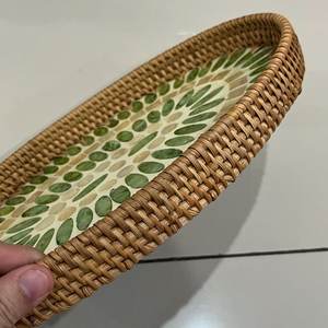 Décoration en rotin et nacre de style arabe, qualité export UO, écologique, qualité commerciale, avec ensemble MOP UO INDIA - Product Image 5