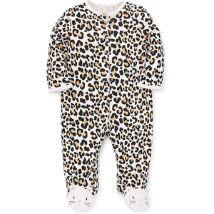 Cute Printed Baby Romper With Surfboard Palm Tree Pattern Three Quarter Sleeve Zipper Closure Unisex Summer Outfit - Product Image 5
