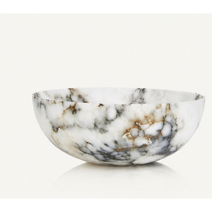 Cuenco de mármol natural de lujo, centro de mesa de piedra pulida, cuenco decorativo para mesa de café, decoración de lujo para el hogar a precio asequible. - Product Image 1