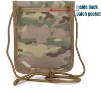 Pochette de voyage multi-poches pour passeport, anti-RFID, organisateur de documents, sac de sécurité à bandoulière