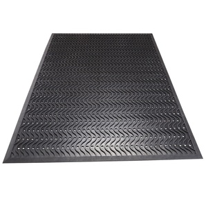 Tapete de Goma con Patrón de Ondas, Antideslizante, Impermeable, Protector de Pisos para Uso Industrial, Comercial y Doméstico - Product Image 5