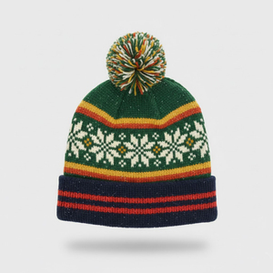 Gorro de Punto de Invierno Personalizado al por Mayor a Bajo Precio, Unisex, de Color Sólido, con Etiqueta Personalizada, Gorro Cálido Tipo Beanie con Jacquard - Product Image 1