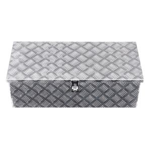 Cassetta Portautensili in Alluminio Resistente per Camion con Ruote, Maniglia Laterale a Strisce e Chiavi di Blocco, Organizer per Stoccaggio PC - Product Image 1