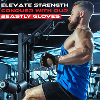 Gants de musculation sans doigts avec rembourrage de protection de la paume, gants de sport respirants et légers pour hommes, cyclisme, exercice