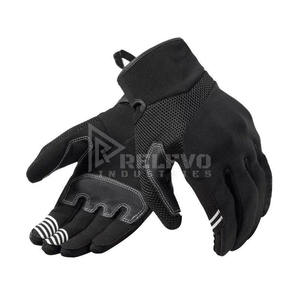Guantes de cuero de alta calidad con pantalla táctil, guantes de moto con logo personalizado, guantes de piel de cabra para motociclismo, MOQ bajo. - Product Image 2
