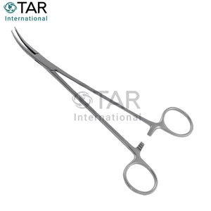 คีมหนีบห้ามเลือดแบบโค้ง Halsted Hemostatic Forceps แบบ 1x2 ฟัน คีมผ่าตัดขนาด 21.0 ซม. คีมหนีบห้ามเลือดแบบโค้ง อุปกรณ์ทางการแพทย์ - Product Image 3