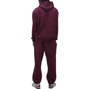 New Arrival High GSM Cold Winter 100% Cotton Fleece <b>Hoodies</b> Custom Own Design and logo Solid <b>Burgundy</b> <b>for</b> <b>Men</b> - Product Image 3