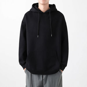 Sweat à capuche unisexe vierge brodé pour l'hiver, personnalisable, en polaire épaisse 340 g/m², style Hip Hop Streetwear décontracté - Product Image 1