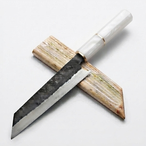 Couteau de chef Kiritsuke de style japonais avec fourreau en bois, couteau de cuisine, vente en gros, B2B, fabricant OEM - Product Image 6