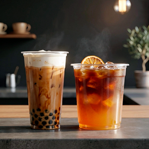 Disposable Clear PET <b>Plastic</b> <b>Cups</b> Single Wall 95mm 12oz-24oz Capacity Coffee Tea Juice Cold Beverages Made in Vietnam - Product Image 1
