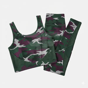 Ensemble de vêtements de yoga pour femmes, 2 pièces, soutien-gorge de sport, débardeur court, short taille haute, vêtements de sport, ensemble de vêtements de yoga - Product Image 3