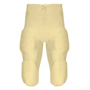 Ensemble de maillot de football américain pour homme, noir et or, col en V, avec pantalon de football rembourré, vêtements de sport d'équipe - Product Image 4