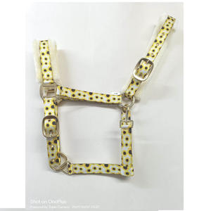 Piel sintética de oveja con cuello Halter y estampado de caballo, logotipo personalizado, diseño de lujo, venta al por mayor - Product Image 1