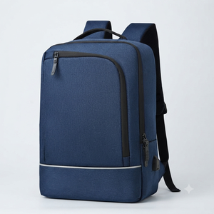 Durable Lightweight Striped Softback <b>Backpack</b> Polyester Zipper Closure Customizable Unisex All Season High Quality Breathable - Product Image 4