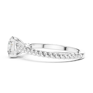 Anillo de Plata de Ley 925 con Moissanita de Alto Brillo - Product Image 2