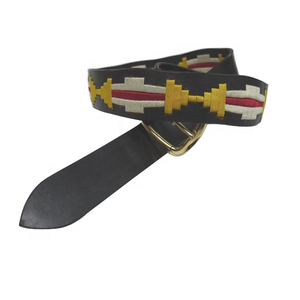 Ceinture de polo d'équitation indienne Ceinture en cuir véritable élégante et élégante avec épingle dorée pour boucle. - Product Image 1