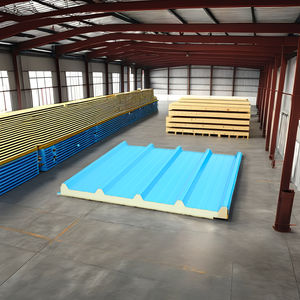 Panel de Techo de Acero Galvanizado con Espuma PIR Ecológica PROCY, Aislamiento Térmico, Resistente al Fuego, para Edificios Industriales - Product Image 1