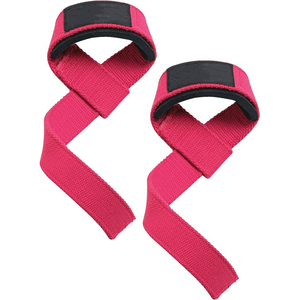 Correas de Levantamiento de Pesas Antibacterianas Rosadas de Tela Antideslizante, Unisex, Tendencia en el Gimnasio - Product Image 1