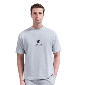 เสื้อยืดลำลองผู้ชายทรงหลวม ผ้าฝ้ายพรีเมียม เนื้อนุ่ม แขนสั้น คอกลม ใส่ได้ทุกวัน เสื้อผ้าขายส่ง - Product Image 1