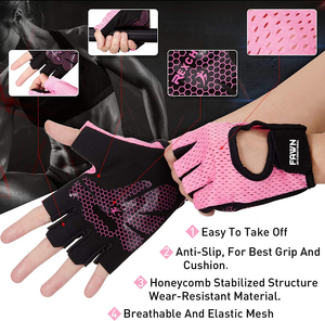 Guantes de Silicona para Levantamiento de Pesas Fawn International con Logotipo Personalizado, Agarre Antideslizante y Cierre con Cordones para Entrenamiento Físico en Gimnasio - Product Image 2