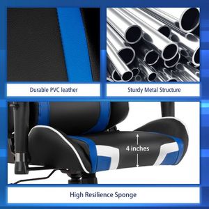 Sedia da Gaming Girevole con Massaggio e Supporto Lombare Reclinabile - Product Image 6