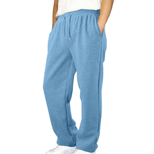 OEM Custom <b>Men</b> Fleece Casual <b>Trousers</b> <b>Winter</b> Warm Jogger Sweatpants Wholesale Private Label Streetwear Clothing Manufacturer - Product Image 1