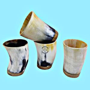HANNAN HANDICRAFT Verres à boire portables jetables faits à la main en corne de buffle moderne, style corne viking, produits de haute qualité - Product Image 4
