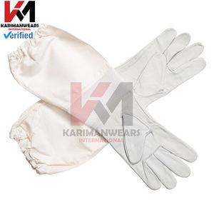 Gants d'apiculture de haute qualité à manches longues, en cuir et coton, pour la protection des apiculteurs lors des travaux en apiculture et la sécurité des apiculteurs - Product Image 2