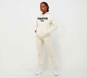 Ensemble de survêtement en coton pour femme, style actif, deux pièces, tenue inspirée du fitness, logo personnalisé OEM - Product Image 2