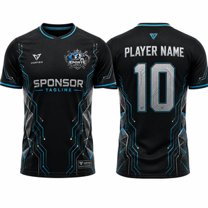 Nueva Camiseta de Fútbol Moderna, Tejido de Malla Ligero, Impresión Digital por Sublimación, Secado Rápido, Camisetas Elásticas y Cómodas - Product Image 1