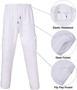 Survêtement unisexe blanc à capuche, manches longues, couleur unie, fermeture éclair sur le devant, vêtement décontracté, coton respirant, automne, coupe régulière pour adulte - Product Image 5