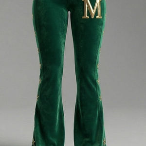 Leggings de Cintura Alta con Pedrería, Color Morado, Elásticos, Estilo Urbano, para Mujer, Calidad Premium, OEM - Product Image 2