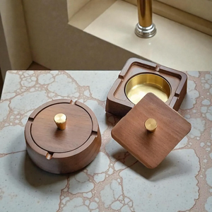 Cendrier en bois de qualité supérieure pour cigarettes |   Plateau à fumée rustique fait main |   Conception écologique - Product Image 4